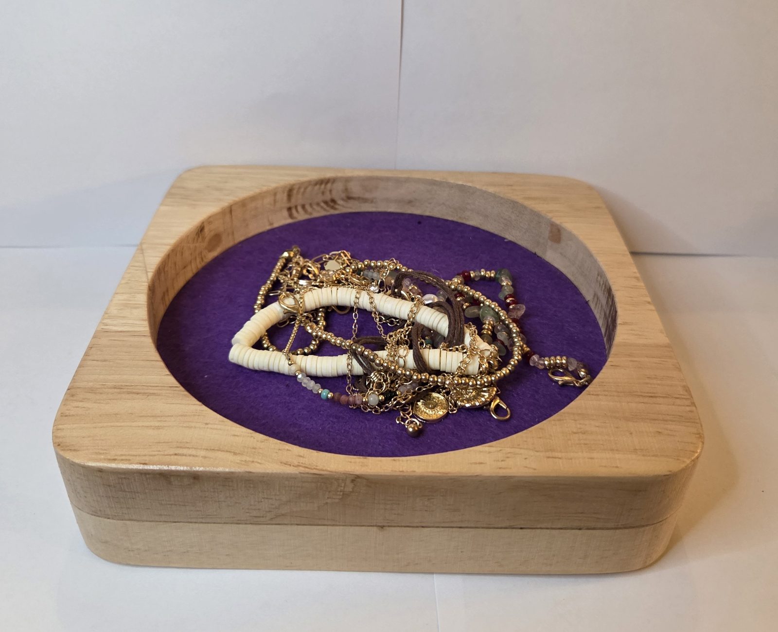 Square jewellery tray